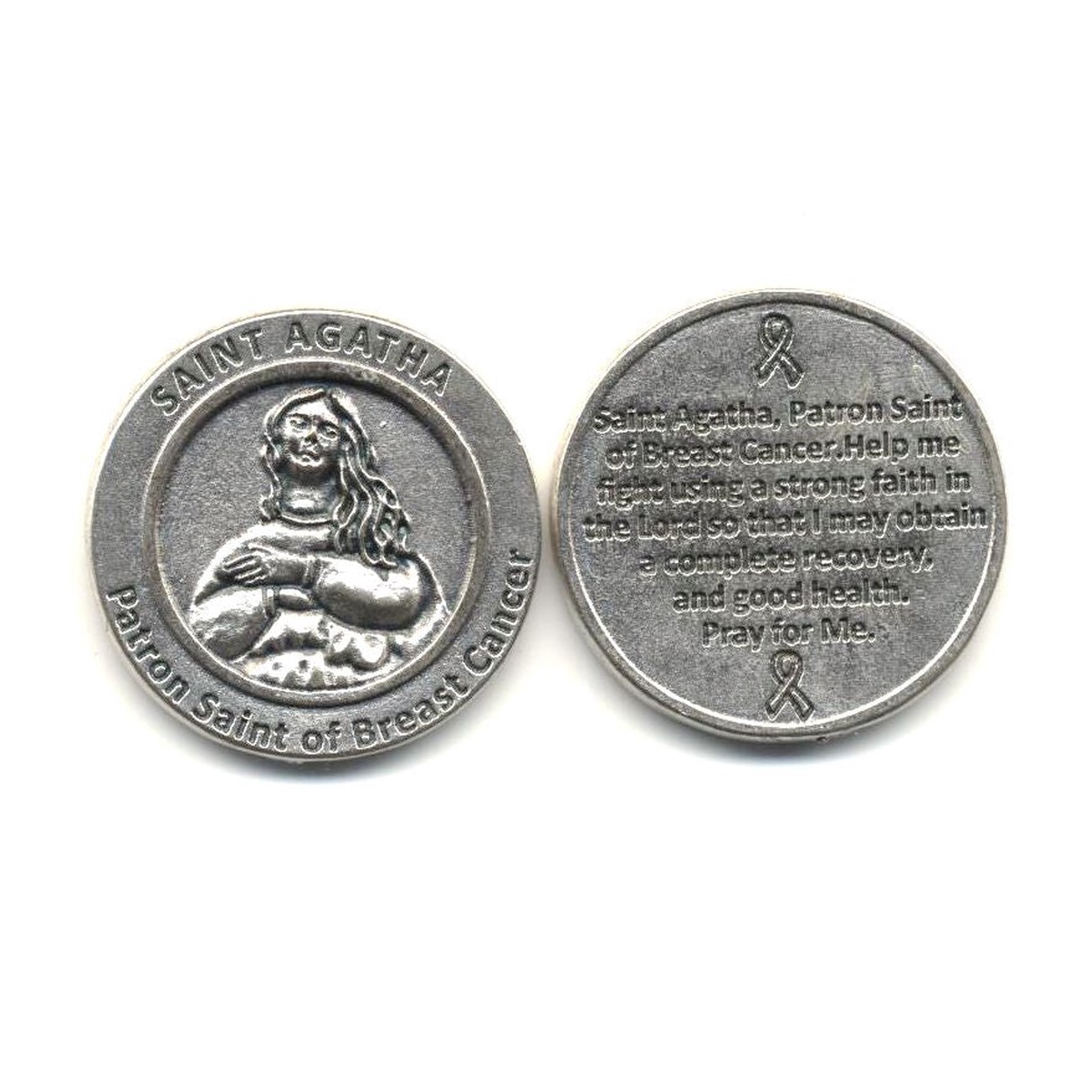 St. Agatha Patron Saint Token