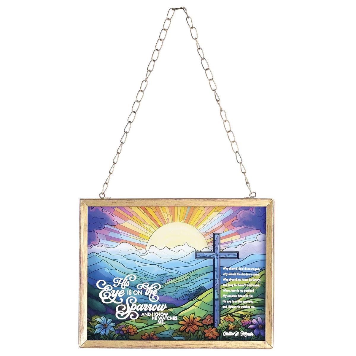 , Classic Hymns, Inspirational Christian, 10 x 12 inch Metal Framed Glass (FRMGLS-305)