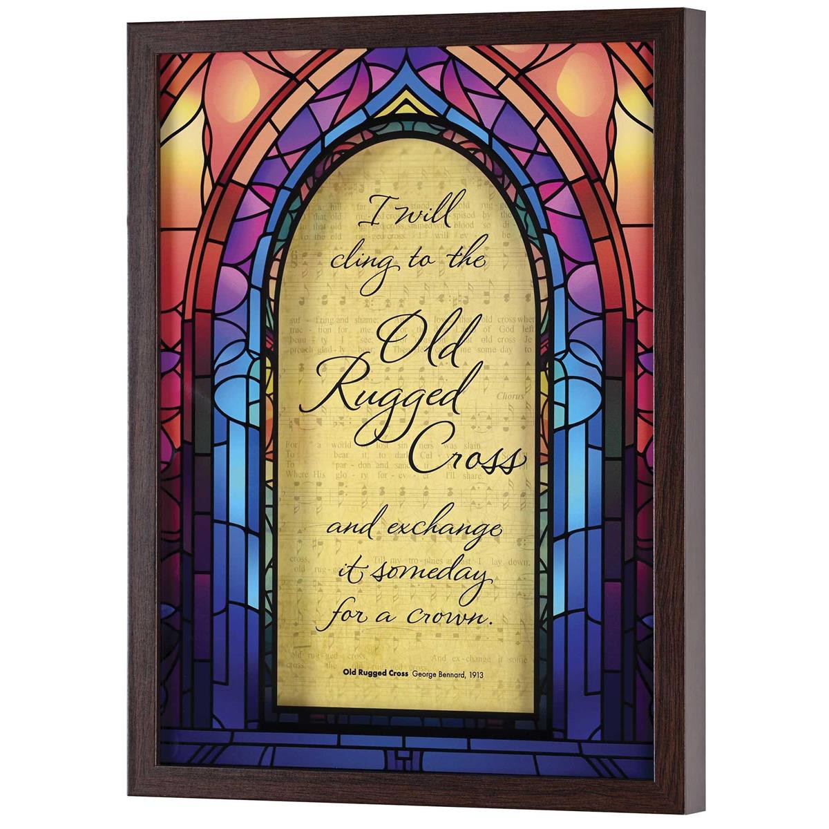 , Classic Hymns, Inspirational Christian, 17 x 13 inch Woodgrain Frame (FRMWDWAL-1216-6)