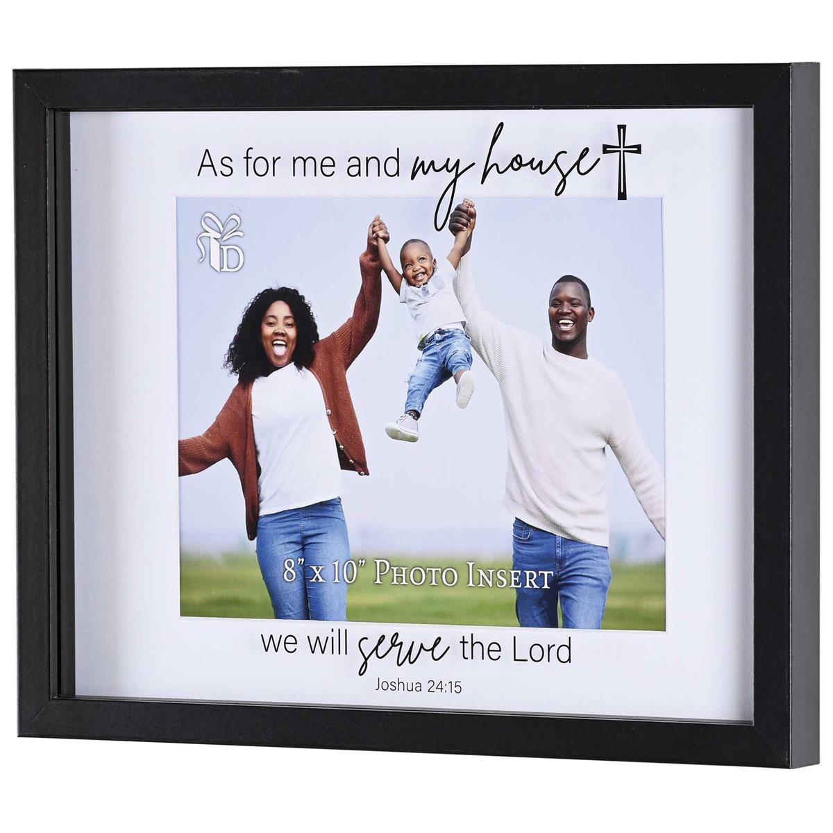 As For Me And My House Shadow Box Wall and Tabletop Picture Frame Hold 8 x 10