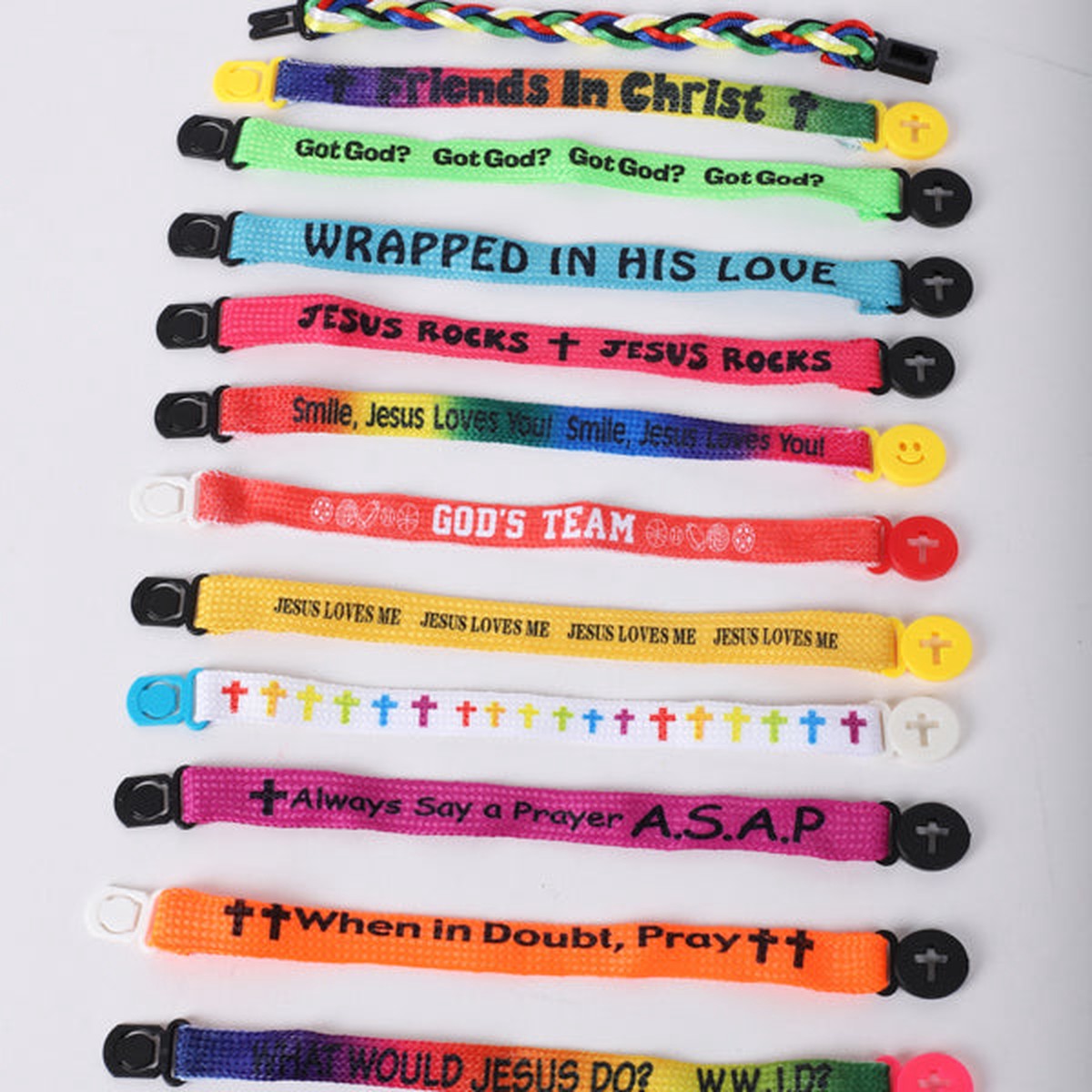 Assorted Christian Friendship Bracelets - Pack of 150