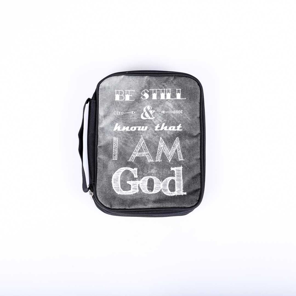 Be Still & Know Canvas Bible Cover - Christian Scripture Carrying Case - Multiple Sizes