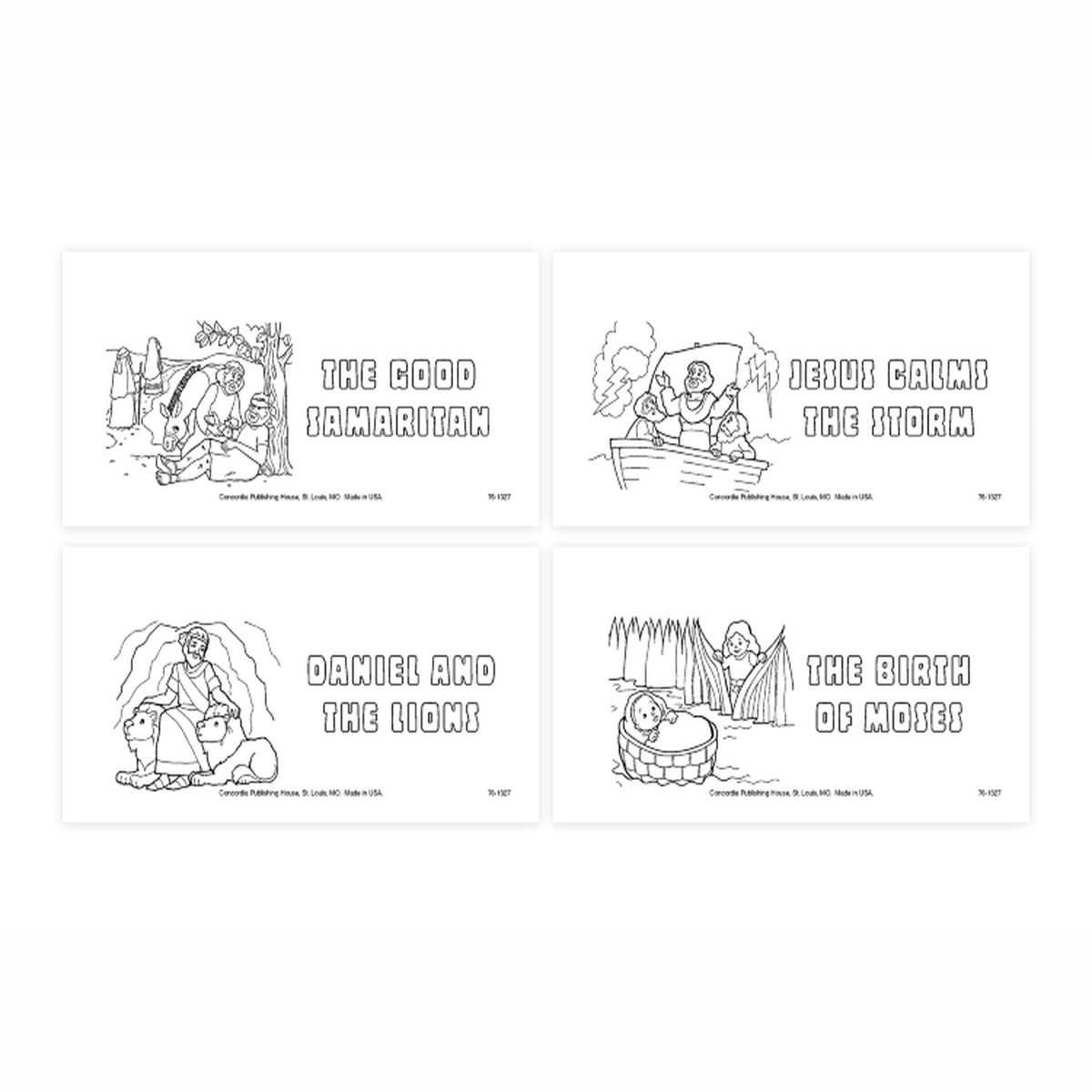 Coloring Series Childrens Weekly Offering Envelope Set (numbered) (Dollar Bill Size)