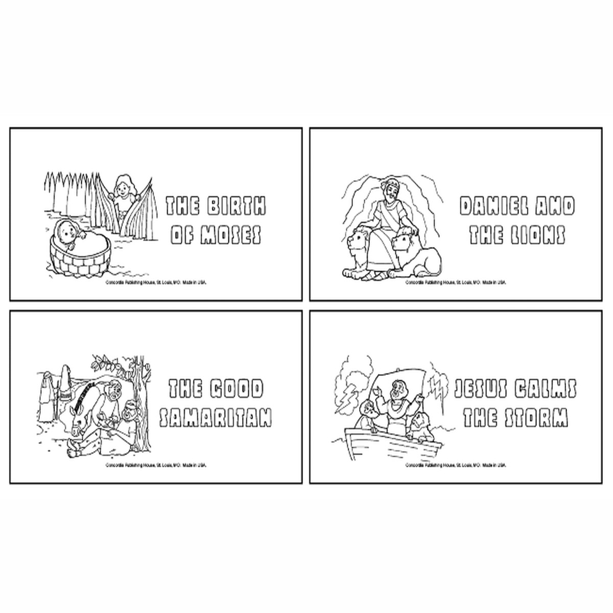 Coloring Series Childrens Weekly Offering Envelope Set (unnumbered) (Dollar Bill Size)
