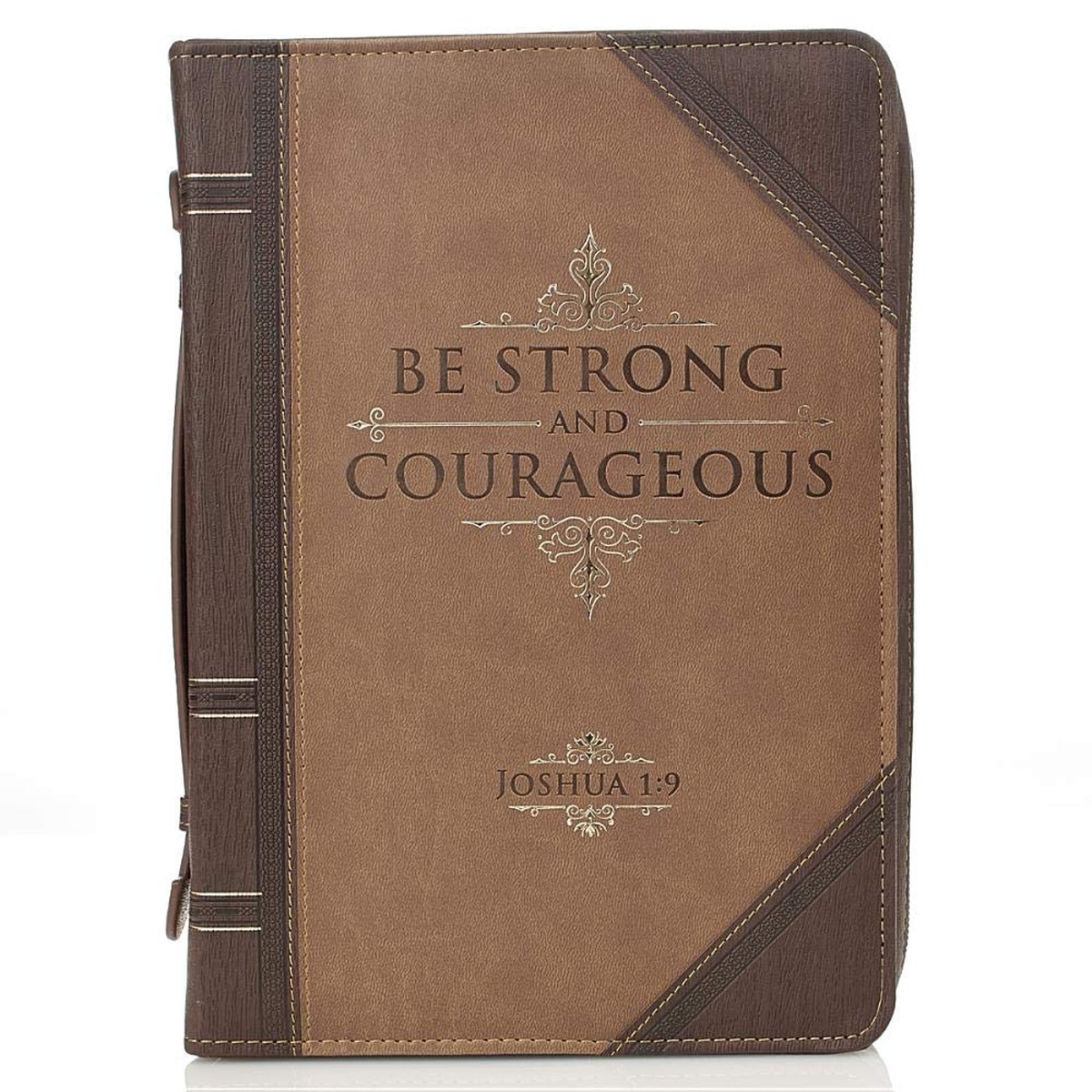 Be Strong and Courageous Bible Cover (XL)