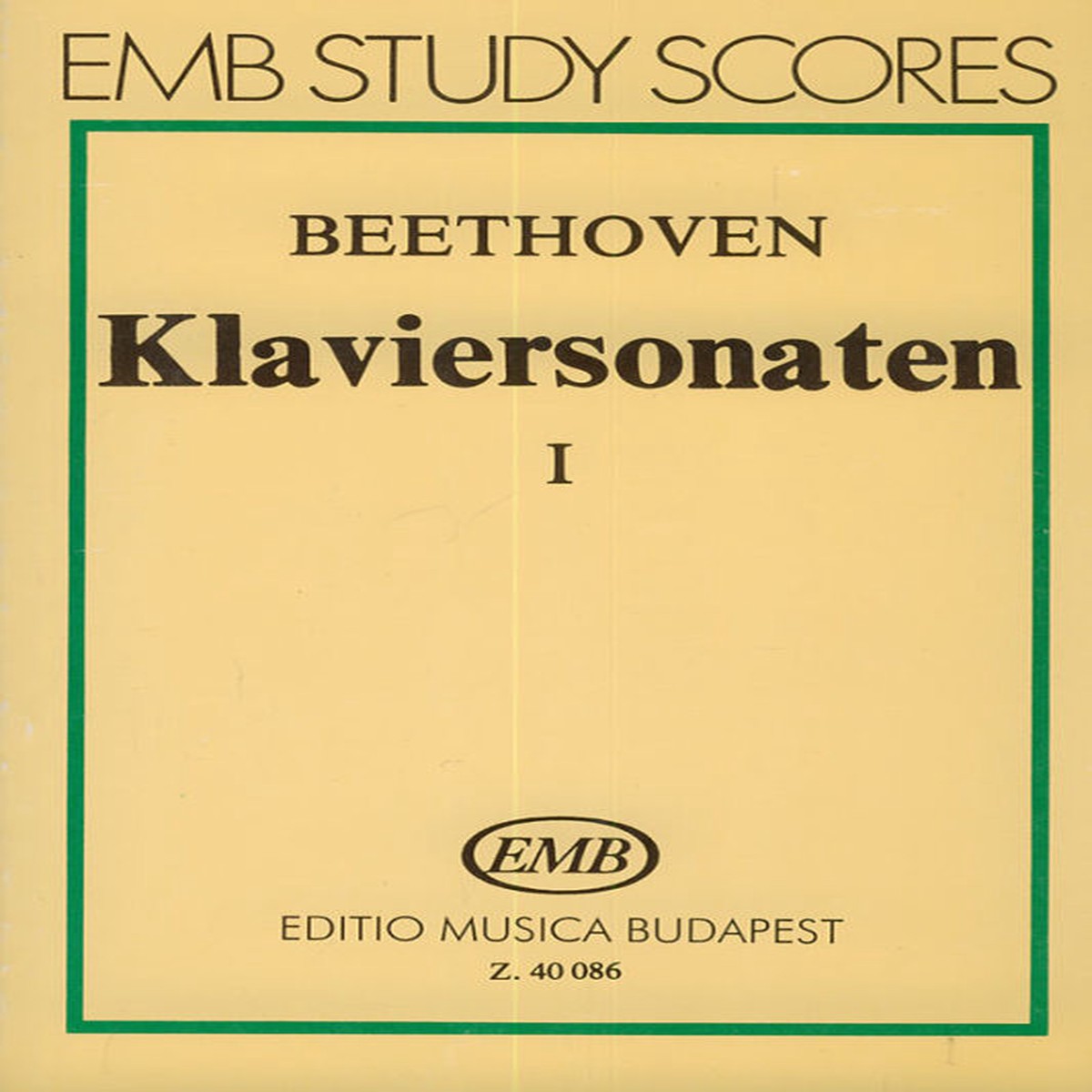 Ludwig van Beethoven: Piano Sonatas Volume 1 EMB Study Score Edition (Zongoraszontk 1)