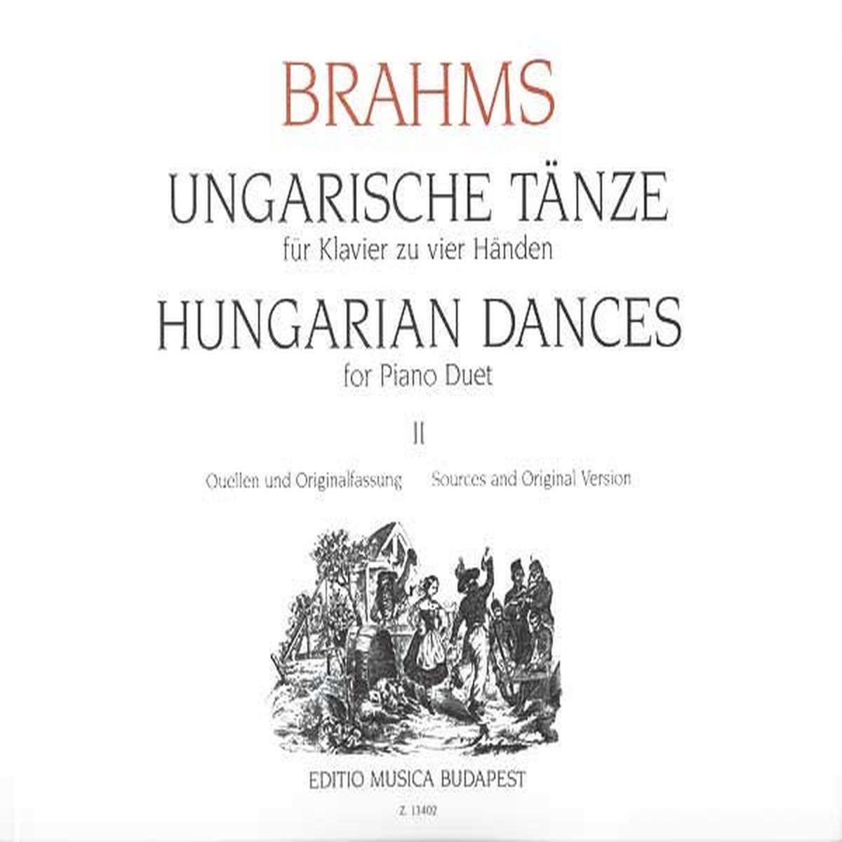 Romantic Fire: Brahms' Hungarian Dances Volume 2 for Piano Duet