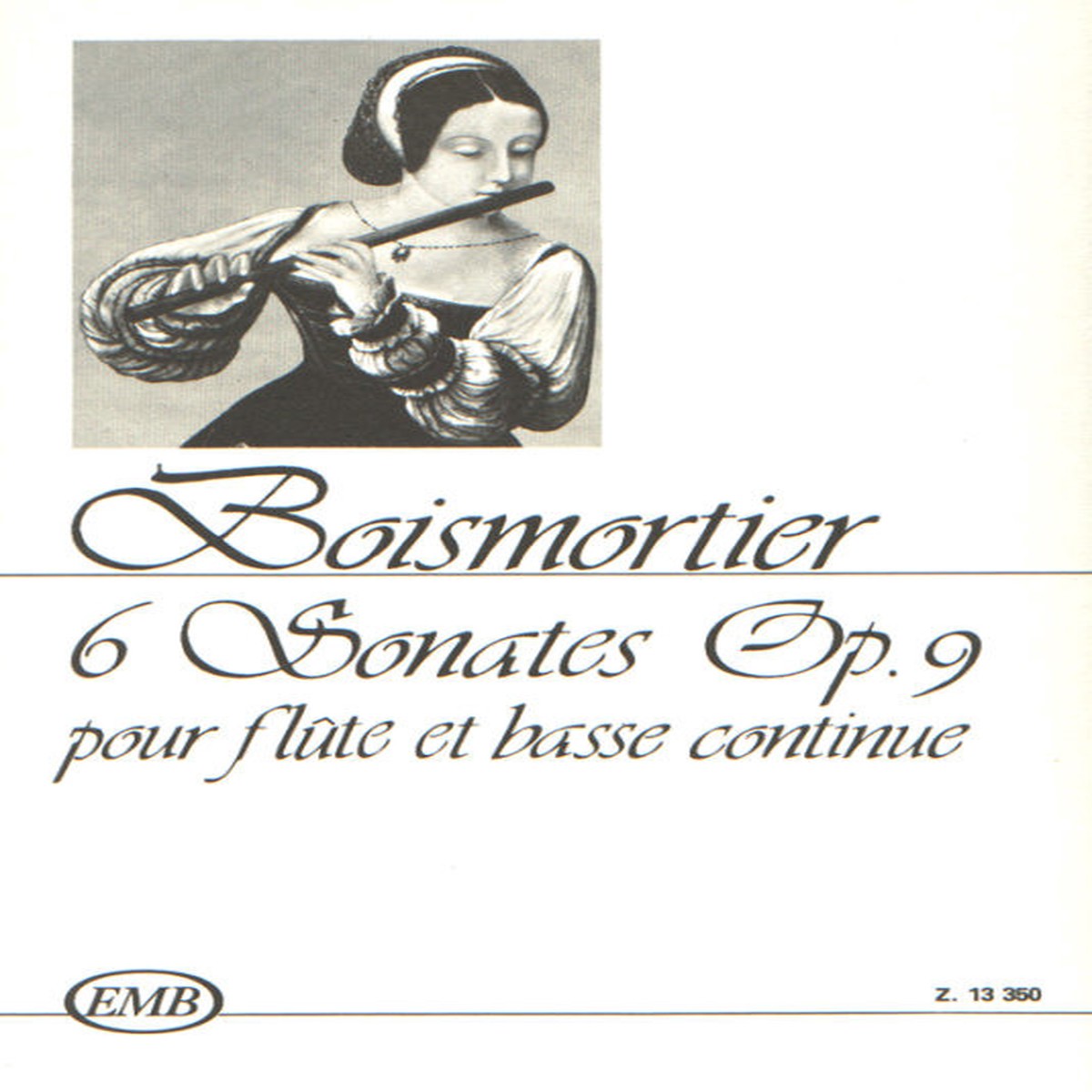 Boismortier, Joseph Bodin de: 6 Sonates pour Flte et Basso Continuo, Op. 9 Sheet Music