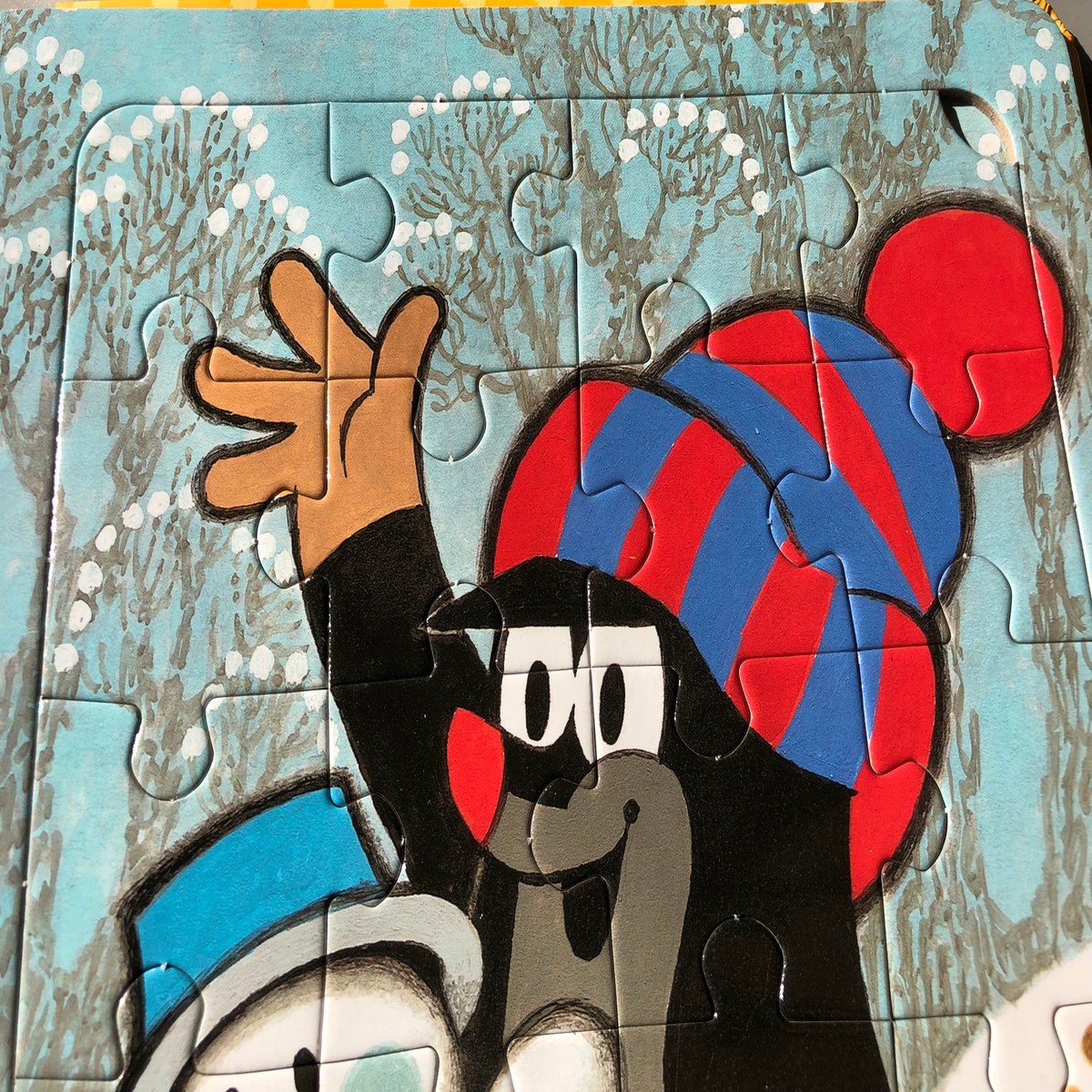 The Krtek Puzzle Book / Krtek Vesela Puzzle / Illustrator Zdenek Miler / Little Mole Puzzle Book
