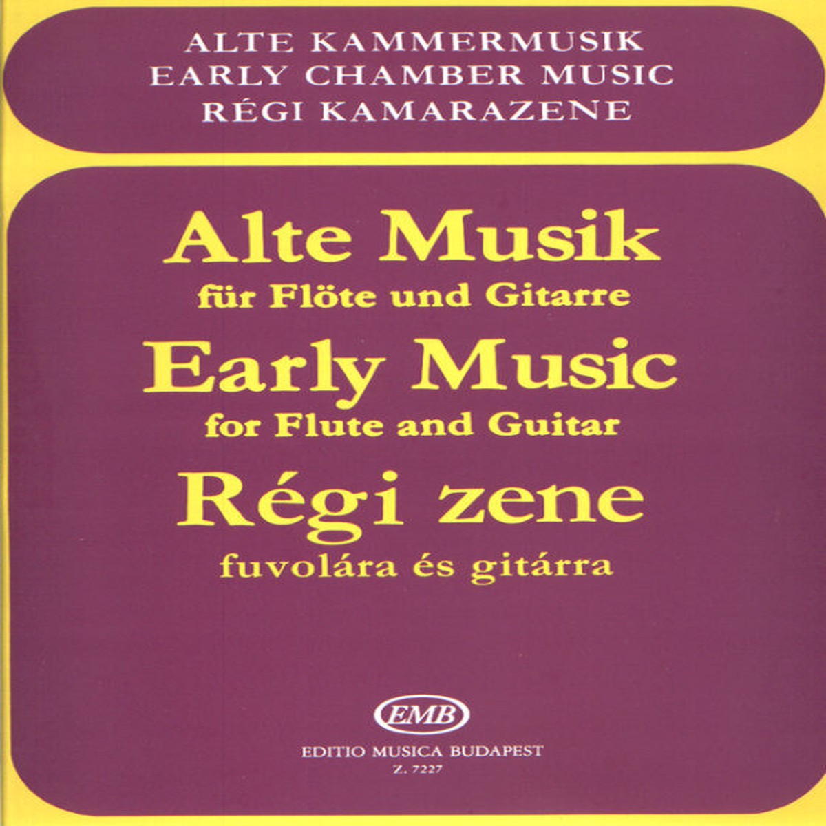 Early Music for Flute and Guitar / Rgi Zene Fuvolra s Gitrra (Sheet Music)